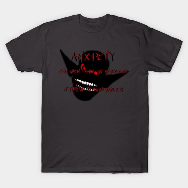 Anxiety monster T-Shirt by Thisepisodeisabout